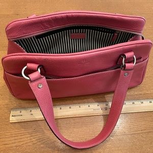 KATE SPADE Pink Handbag with Black and White Interior